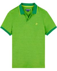 Vilebrequin - Solid Polohemd Aus Baumwolle Mit Changierendem Effekt Für Herren - Lyst