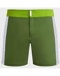 Vilebrequin - Stretch Swim Shorts Flat Belt Color Block - Lyst