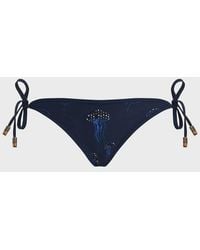 Vilebrequin - Embroidered Side-Tie Bikini Bottom Beaded Jellyfish - Lyst