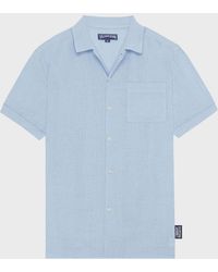 Vilebrequin - Linen Bowling Shirt Solid - Lyst
