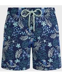 Vilebrequin - Embroidered Swim Shorts Papel De Embrulho - Lyst