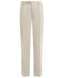 Vilebrequin - Pantaloni chino uomo in gabardine di cotone tinta unita - pantaloni - taillat - Lyst