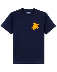 Vilebrequin - T-shirt en coton homme patch tortues - portisol - Lyst