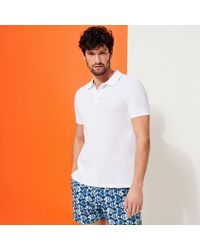 Vilebrequin - Organic Cotton Pique Polo Shirt Solid - Lyst