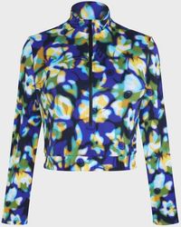 Vilebrequin - Full Zip Crop Top Rashguard Frangipanier Trouble - Lyst