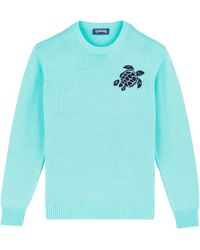 Vilebrequin - Turtle Rundhalspullover Aus Baumwolle Und Kaschmir Für Herren - Lyst