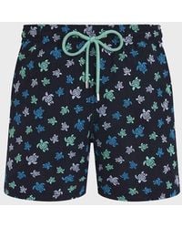 Vilebrequin - Embroidered Swim Trunks Micro Ronde Des Tortues - Limited Edition - Swimwear - Mistral - Blue - Size M - Lyst