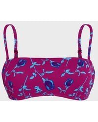 Vilebrequin - Bandeau Bikini Top Roses - Lyst