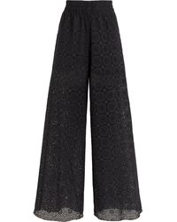Vilebrequin - Cotton Pants Broderies Anglaises - Lyst