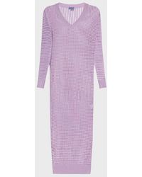 Vilebrequin - Crochet T-shirt Dress Solid - Dress - Lysia - Purple - Size M - Lyst