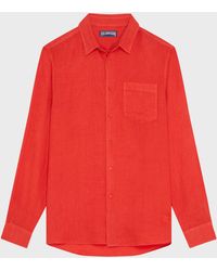 Vilebrequin - Linen Shirt Solid - Lyst