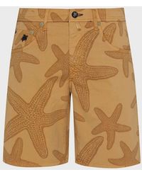 Vilebrequin - Bermuda Shorts Starfish Darkening Printed Gabardine - Lyst
