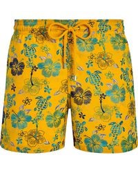 Vilebrequin - Swim Trunks Embroidered Tropical Turtles - Lyst