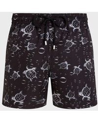 Vilebrequin - Micro-Perforated Ultra-Light And Packable Swim Shorts Bubble Turtles 3D - Lyst