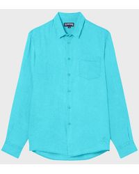 Vilebrequin - Linen Shirt Solid - Lyst