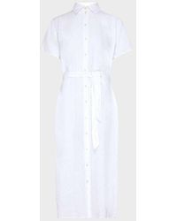 Vilebrequin - Linen Shirt Dress Solid - Lyst