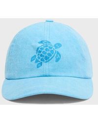 Vilebrequin - Linen Mineral Dye Cap Turtle - Lyst