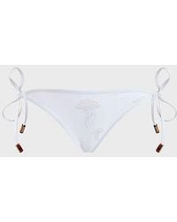Vilebrequin - Embroidered Side-Tie Bikini Bottom Beaded Jellyfish - Lyst