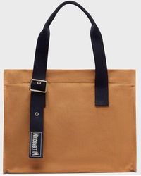 Vilebrequin - Small Cotton Beach Bag Solid - Lyst
