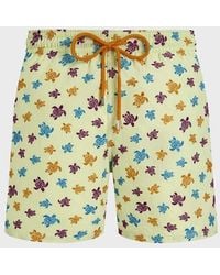 Vilebrequin - Embroidered Swim Shorts Micro Ronde Des Tortues - Lyst