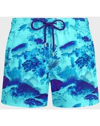 Vilebrequin - Maillot De Bain Court Stretch Homme Coral Reef - Lyst