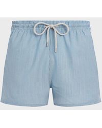 Vilebrequin - Ultrafine Wool Swim Shorts Micro Rayures Tailoring - Lyst