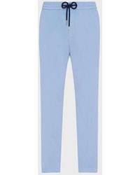 Vilebrequin - Satin Cotton Elastic Waist Pants Solid - Lyst