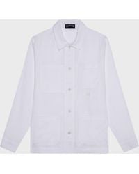 Vilebrequin - Linen Solid Overshirt - Jacket - Corentin - White - Size S - Lyst