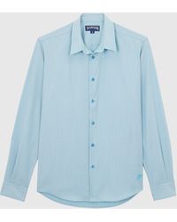 Vilebrequin - Wool Shirt Micro Rayures Tailoring - Lyst