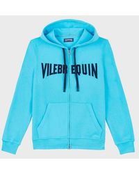Vilebrequin - Cotton Full Zip Hoodie Sweatshirt Stitched Logo - Lyst