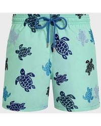 Vilebrequin - Embroidered Swim Trunks Ronde Des Tortues - Limited Edition - Swimwear - Mistral - Green - Size L - Lyst