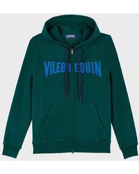Vilebrequin - Cotton Full Zip Hoodie Sweatshirt Stitched Logo - Lyst