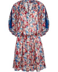 Vilebrequin - Viscose Fluid Cover-up Flowers In The Sky - Lyst
