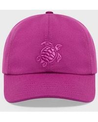 Vilebrequin - Solid Cotton Cap Turtle Embroidery - Lyst
