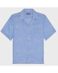 Vilebrequin - Linen Bowling Shirt Bubble 3D - Lyst