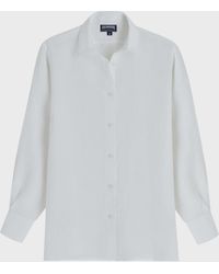 Vilebrequin - Solid Linen Shirt- X Angelo Tarlazzi - Rch - Lisandra - White - Size Xs - Lyst