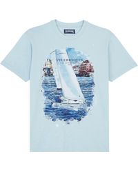 Vilebrequin - White Sailing Boat Baumwoll-t-shirt Für Herren - Lyst