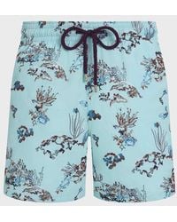 Vilebrequin - Embroidered Swim Shorts Coral Reef - Lyst