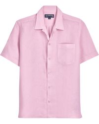 Vilebrequin - Bowling Shirt Linen Solid - Lyst