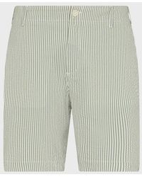 Vilebrequin - Stretch Cotton Bermuda Shorts Seersuckers Stripes - Lyst