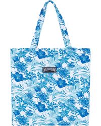 Vilebrequin - Linen Beach Bag Tahiti Flowers - Lyst