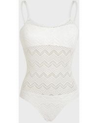 Vilebrequin - Mesh One-Piece Swimsuit - Lyst