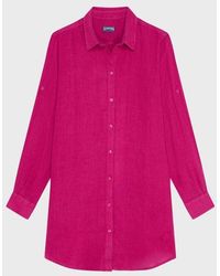Vilebrequin - Linen Shirt Dress Solid - Lyst