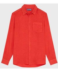 Vilebrequin - Linen Shirt Solid - Lyst
