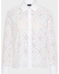 Vilebrequin - Floral Broderie Anglaise Cotton Shirt - Shirt - Frankie - White - Size S - Lyst