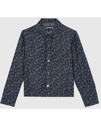 Vilebrequin - Jacket Ronde Des Tortues Jacquard Light Denim - Lyst