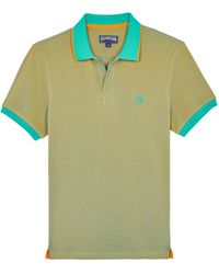 Vilebrequin - Solid Polohemd Aus Baumwolle Mit Changierendem Effekt Für Herren - Lyst