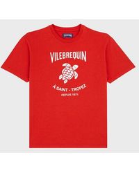 Vilebrequin - Cotton T-Shirt Printed Turtle Logo - Lyst