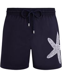 Vilebrequin - Stretch Short Swim Shorts Placed Starlette - Lyst