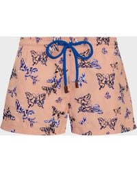 Vilebrequin - Swim Shorts Embroidered Disco Butterflly - Sho - Fabya - Pink - Size Xs - Lyst